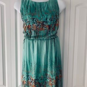 Dressbarn 22w a-line watercolor garden dress